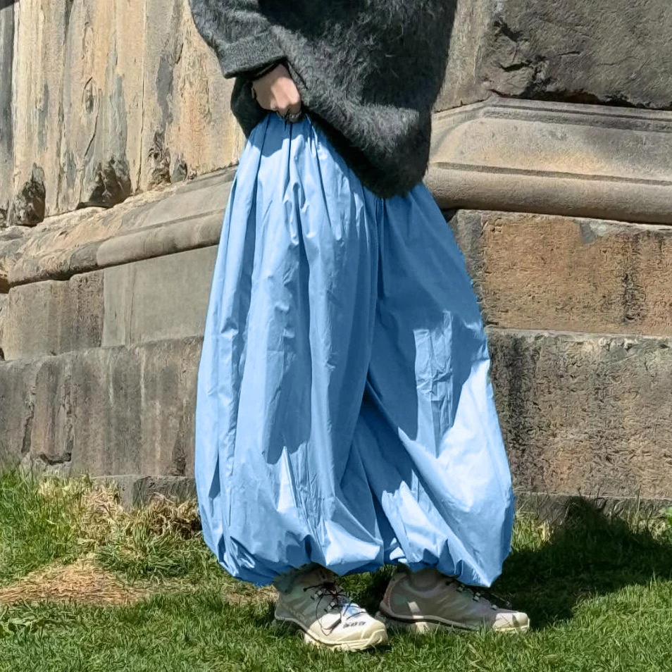 Pantaloni Bloomers alla moda Nuovo autunno con coulisse Pantaloni lanterna casual 2025 Pantaloni streetwear da donna in tinta unita Pantaloni jogger femminili