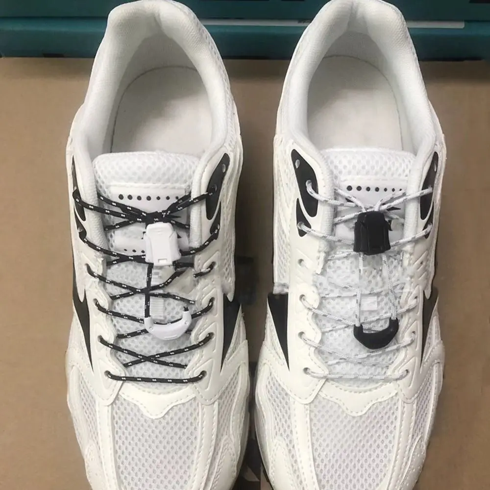 Tali Sepatu Tanpa Dasi Kasual Baru Kit Renda Cepat Tali Tenis Bundar Tanpa Dasi Tali Sepatu Kets Lari Kualitas Anak-anak Dewasa