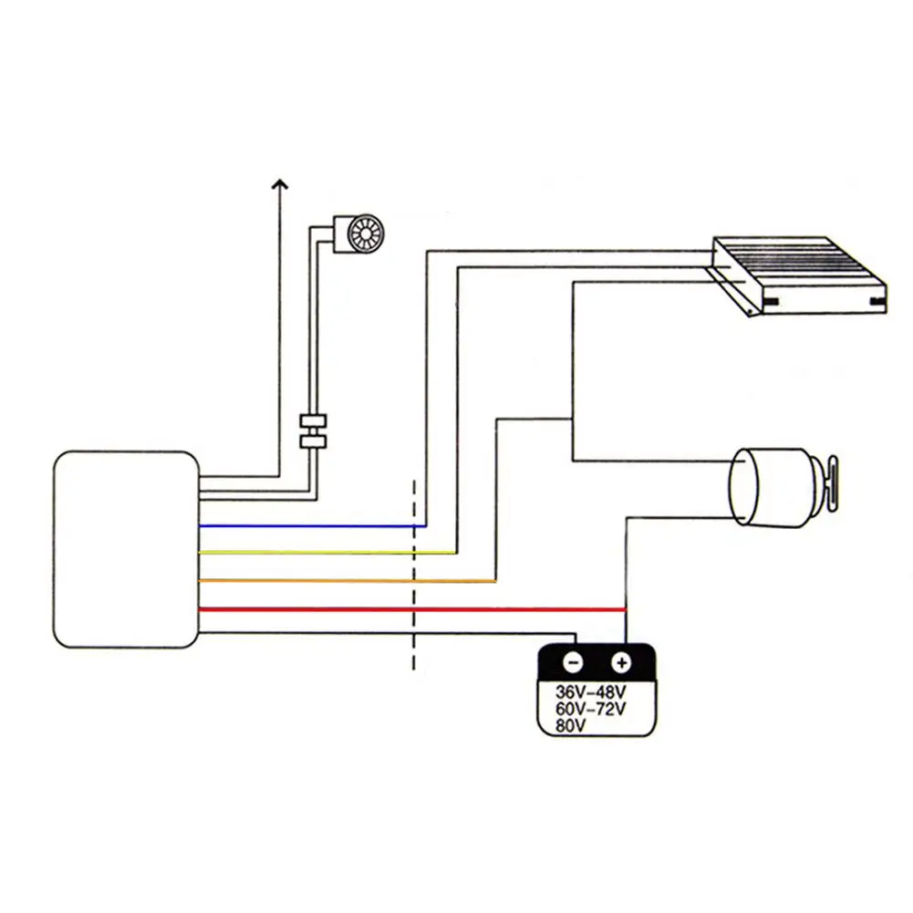 E-Bike Anti-Theft Alarm System, Segurança Inteligente, Detector de Controle Remoto, Scooter, Acessório de Bicicleta, 36-72V, 125db