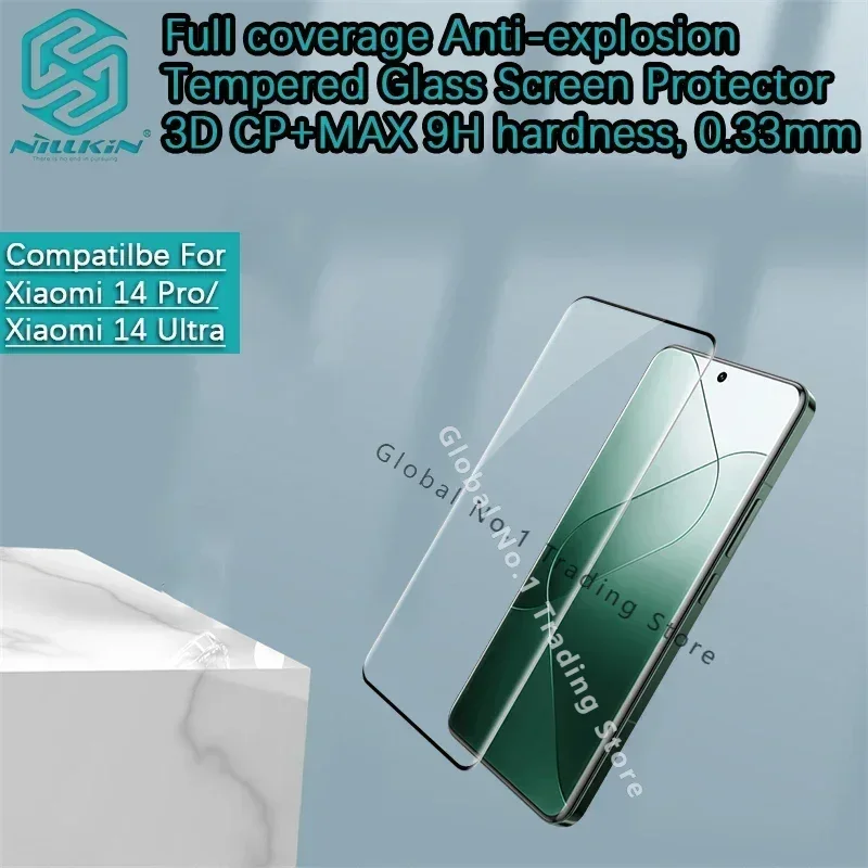 

For Xiaomi 14 Pro/Xiaomi 14 Ultra Mi14 Ultra 3D CP+MAX Full coverage explosion-proof tempered glass film