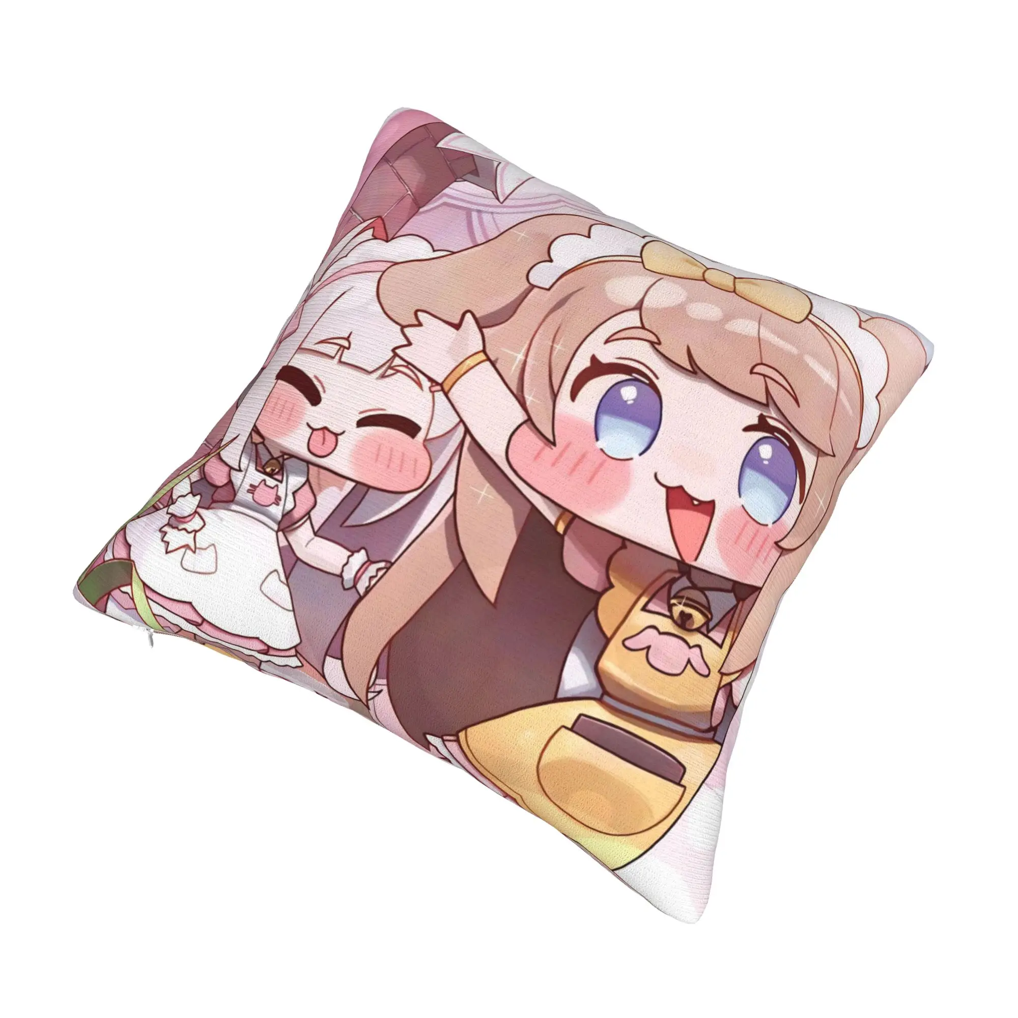Decorative Pillow Cover Trickcal C-Chibi Go Games Merchandise Living Room  Throw Pillow Case Cover Square Multiple Sizes