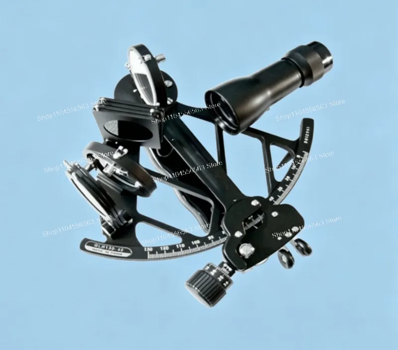 GLH130-40 Copper Marine Sextant Nautical Navigator 3V Light -5° to 130° Brass Celestial Navigation
