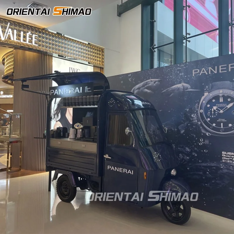 Legal Registration Electric Cargo Bike CE Approved Electric Tricycle Multifunction Food Trailer