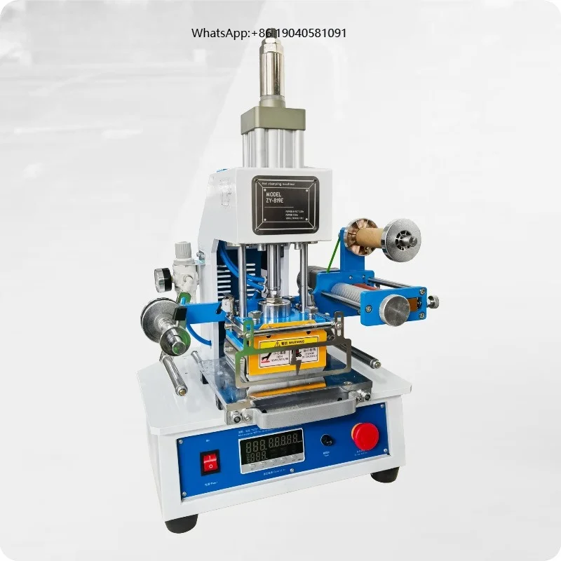 Auto Open Semi-Automatic Pneumatic 220V Notebook Heat Press Machine New Gold Letterpress Hot Foil Stamping Embossing
