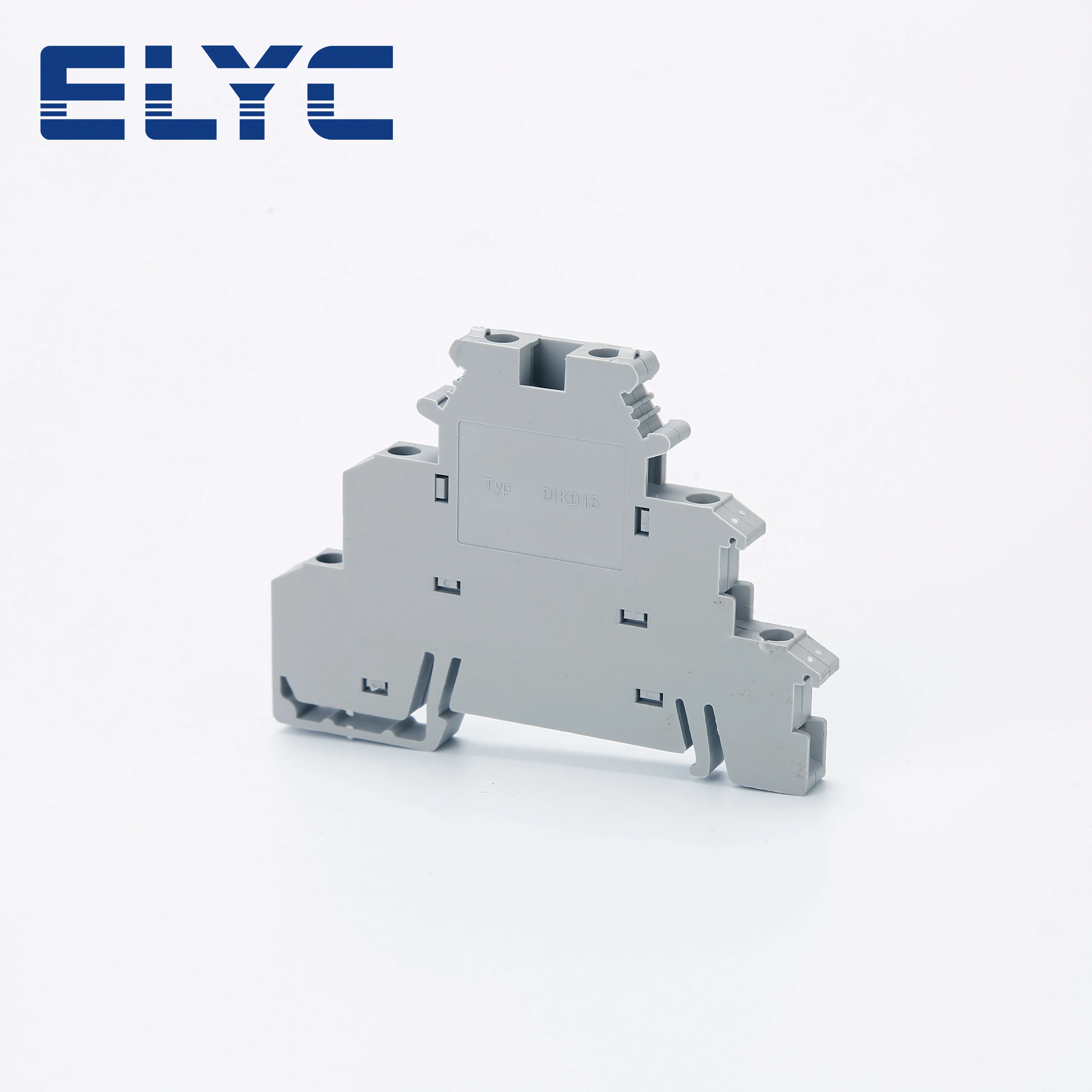 40Pcs DIKD1.5 Three Layer 3 Level Sensor Actuator 6-Conductor Triple Wire Electrical Connector DIN Rail Terminal Block DIKD 1.5