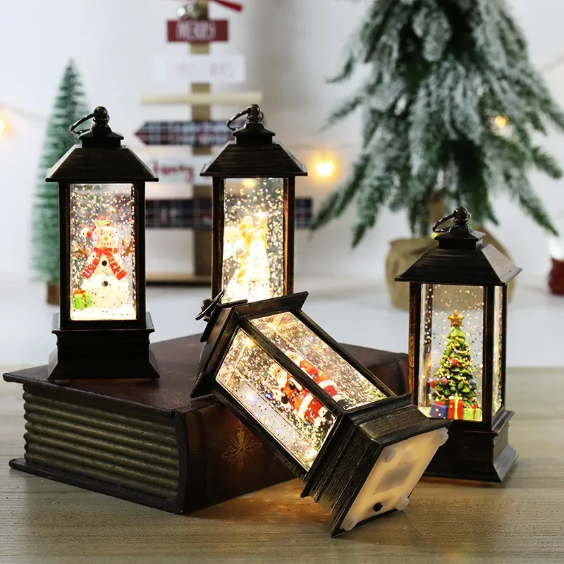 Christmas Decoration Crystal Lights Santa Claus Lamp Christmas Party Decorations Christmas Ornaments Christmas Gifts