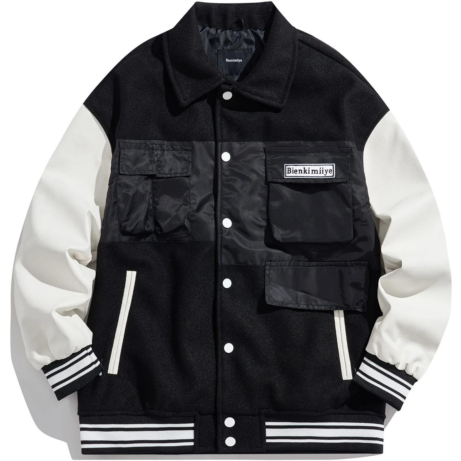 

Bound 2025 Осень Зима Новая ветрозащитная спортивная бейсбольная куртка Thiened Outdoor ex Coat Stand Fit Long Sve...