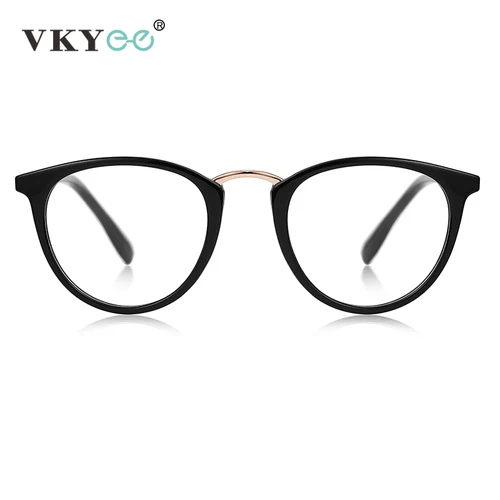 Imagen 2 del producto VKYEE, gafas de lectura con diseño de marco redondo geométrico clásico Simple, gafas de lectura antiluz azul, prescripción fotocromática personalizable LS241