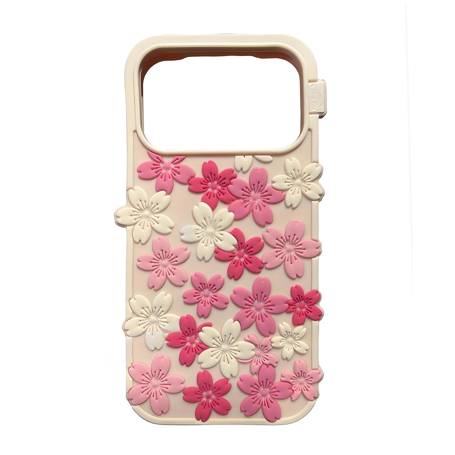 

For iPhone 17, 17 Pro, 17 Pro Max Phone Cases, Sweet Flower Animal Cherry, 3D Cartoon Soft Silicone Case Back Cover Shell SKins