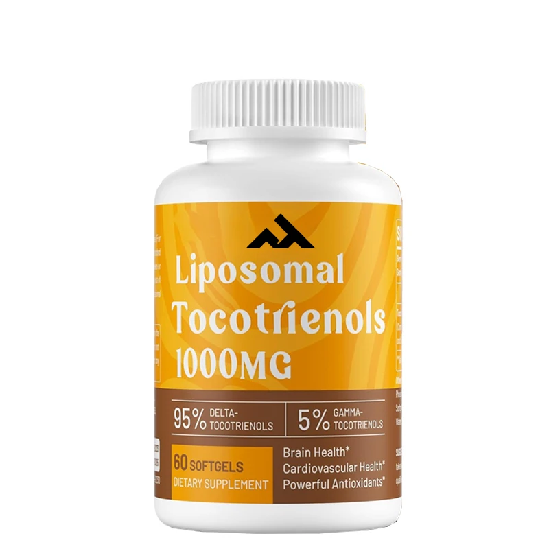 Liposomal Tocotrienol 1000mg -95% Delta and 5% Gamma Tocotrienol Capsules Support Skin and Bone, 60 Capsules