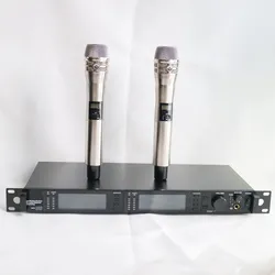 High Quality AD4D KSM8 Silver 2 Handheld Wireless Microphone System ULXD4D Stage Performance Sing Karaoke 200m Range