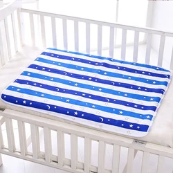 Crib Sheet Waterproof Baby Urine Changing Mat Cotton Reusable Infant Change Diaper Pad Cover Washable Newborn Bed Nappy Mattress