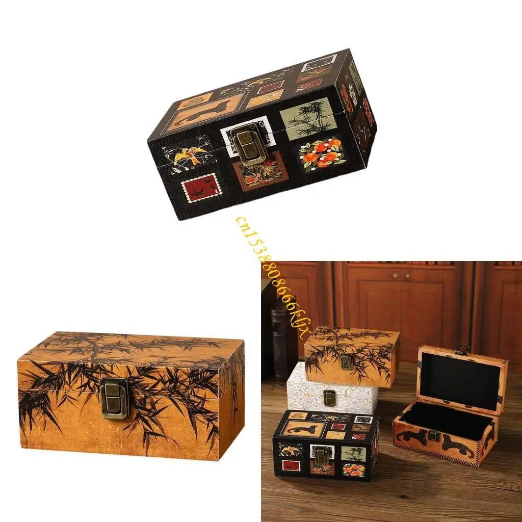 

Modern Jewelry Box Storage Space Lid Stylish Jewelry Organizers Texture Perfect for Home Decors and Daily Use 066C
