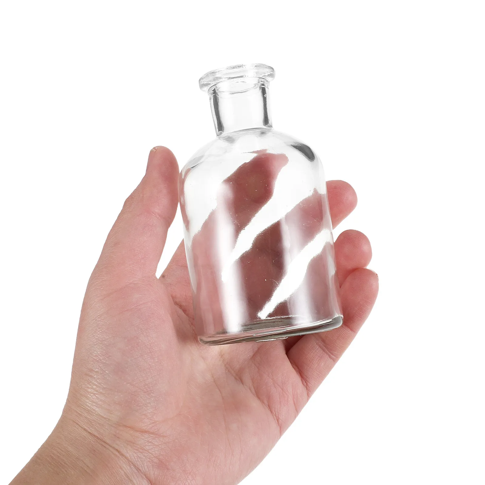 8 Piece Clear Glass Bud Vases Mini Vintage Hydroponic Flower Bottles Wedding Table Centerpiece Decor