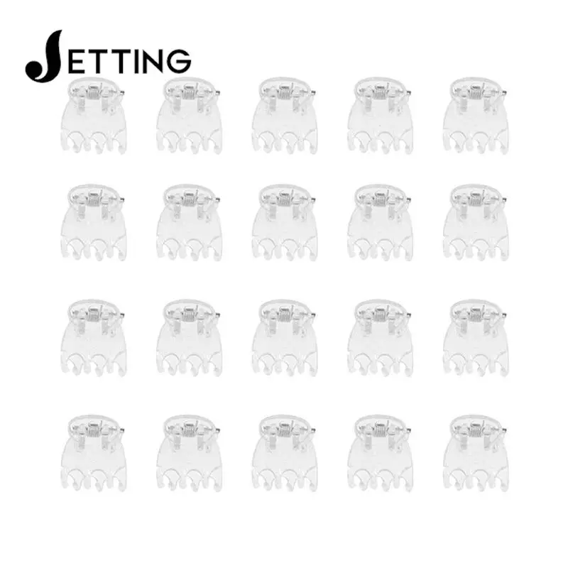 50Pcs Transparent 6 Claws Orchid Clips Plastic Butterfly Flowers Support Clear Fixer For Garden Vine Stem Plants Climbing