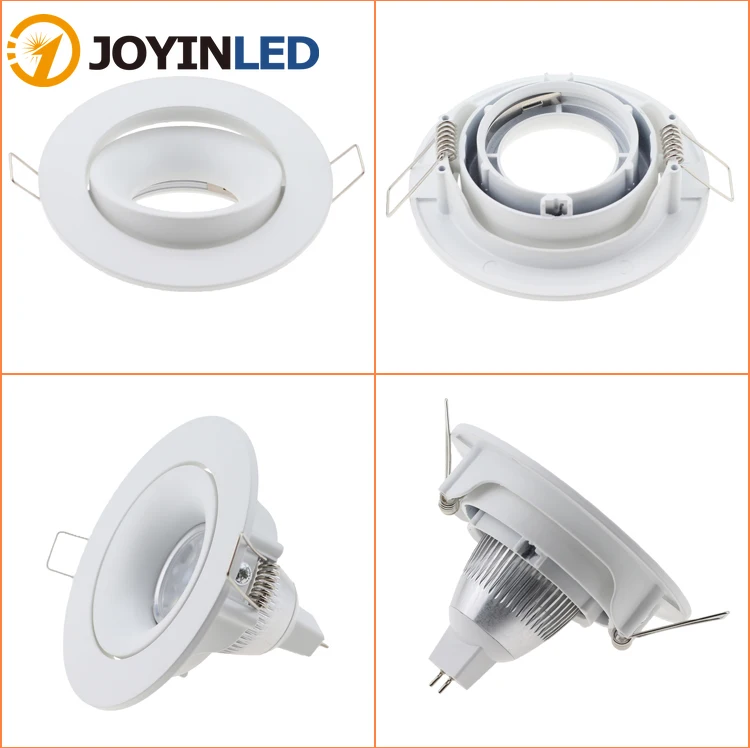 

Ceiling Recessed LED Cutout 90mm Ceiling Lamp Downlight Holder GU10 MR16 Socket Adjustable Hole Lamp Lighting Fixture for Indoor