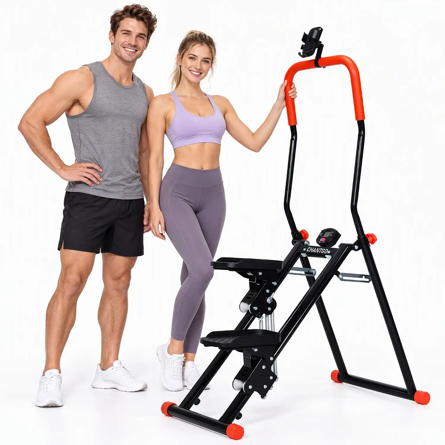 Home Exercise Stair Stepper with 3 Resistance Levels and 2 Incline Positions