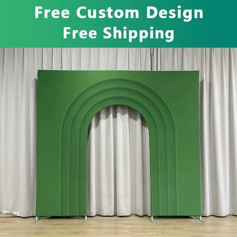 

Birthday Party Backdrop Decoration Aluminium Welcome Arch Stand 7x7ft 10x9ft Double Sided Print Suitable for Wedding Baby Shower