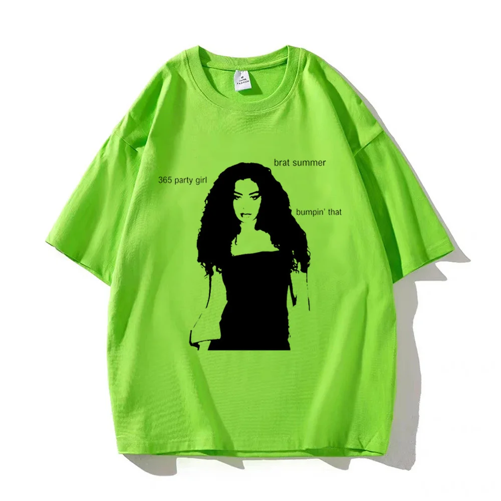 Charli Xcx Brat t shirt women manga tshirt girl manga designer clothing