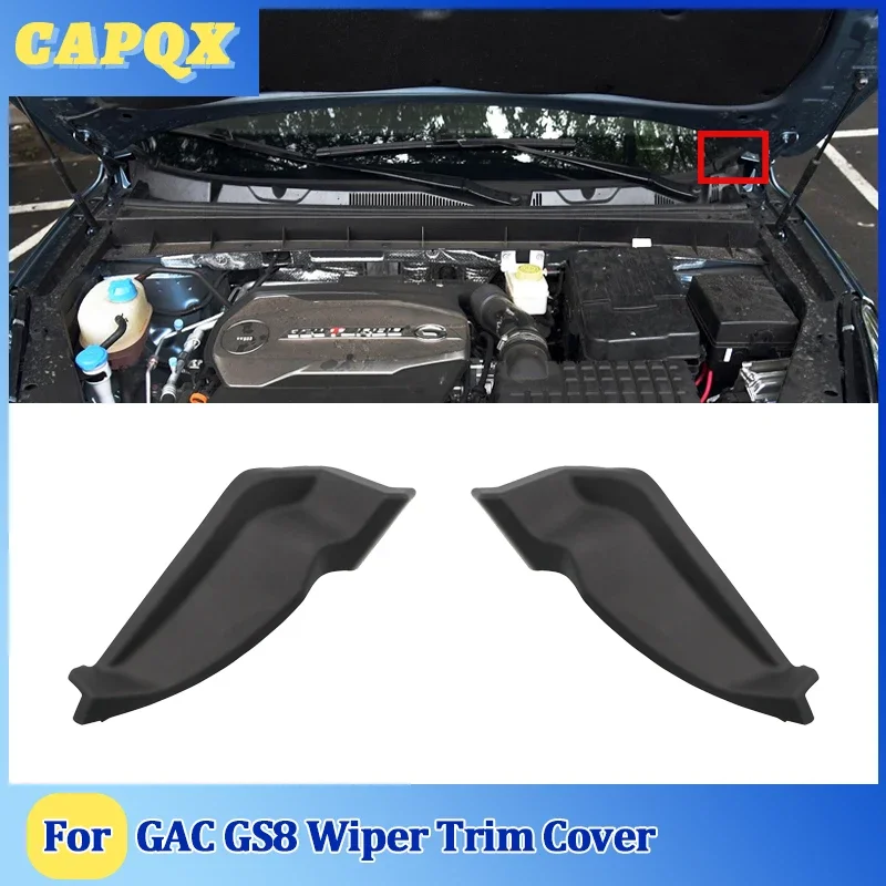 

1 шт. для GAC GS8 2015 16 17 18 накладка на передний дворник, обертка на лобовое стекло, угловая решетка крыла, дефлектор воды, пластина