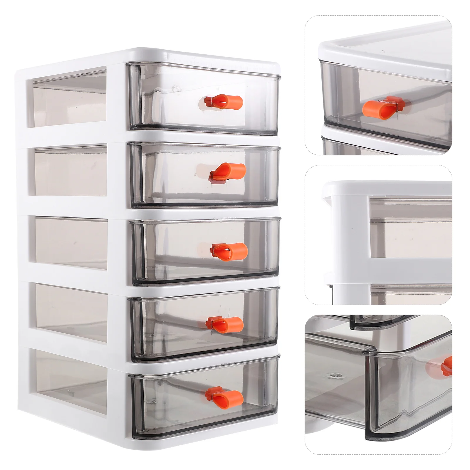 

Transparent Desktop Storage Box Bin Drawer Type Case with Multi-function Organizer Plastic Drawers Pp Makeup Office