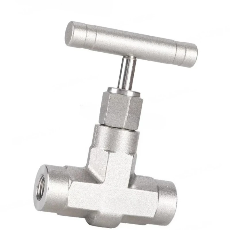 

316 Stainless Steel Ultra High Pressure Needle Valve Forged Stop Valve 10000Psi 70Mpa Panel Mount Type