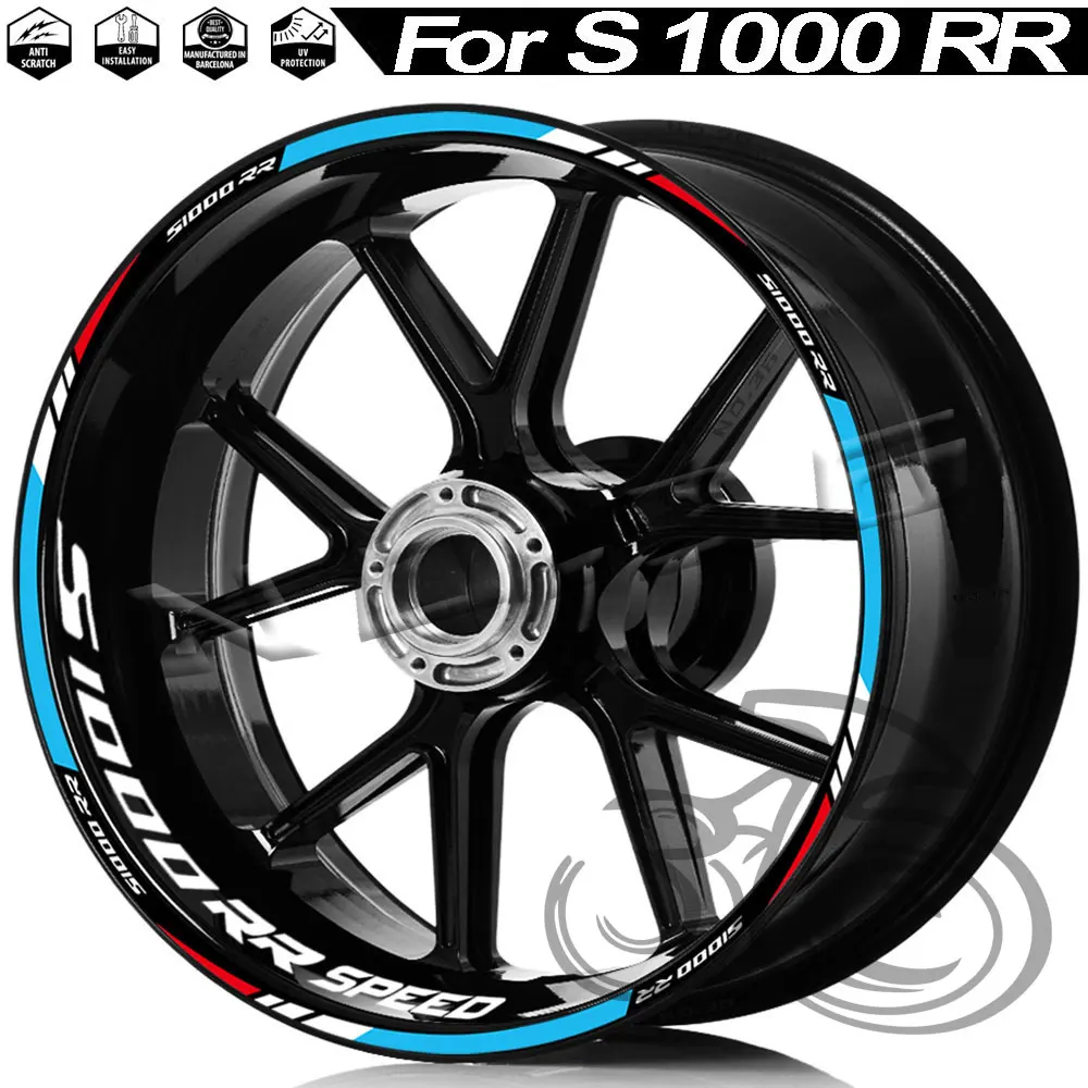 

Для S 1000 RR S1000 RR S1000RR 2025 2024 2023 наклейки на обод колеса мотоцикла, наклейки в полоску Motorrad, аксессуары для ленты