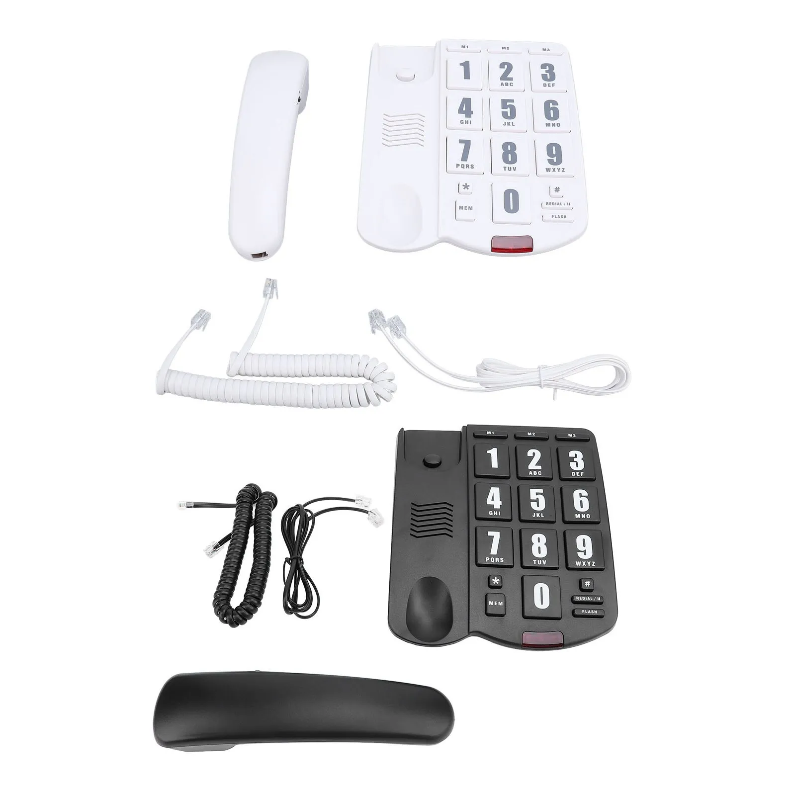 家庭用電話 壁掛け可能 音量調節可能 有線家庭用電話 クイックスピーカーフォン 高齢者向け点滅アラート