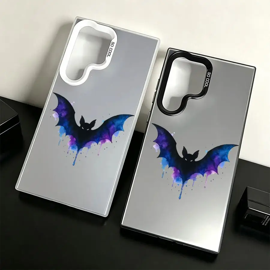 Phone Cover Case for Samsung Galaxy S26 S23 Ultra S25 Edge S20 Plus S23 Note 20 Ultra S22 S24 FE S21 Watercolor Bat