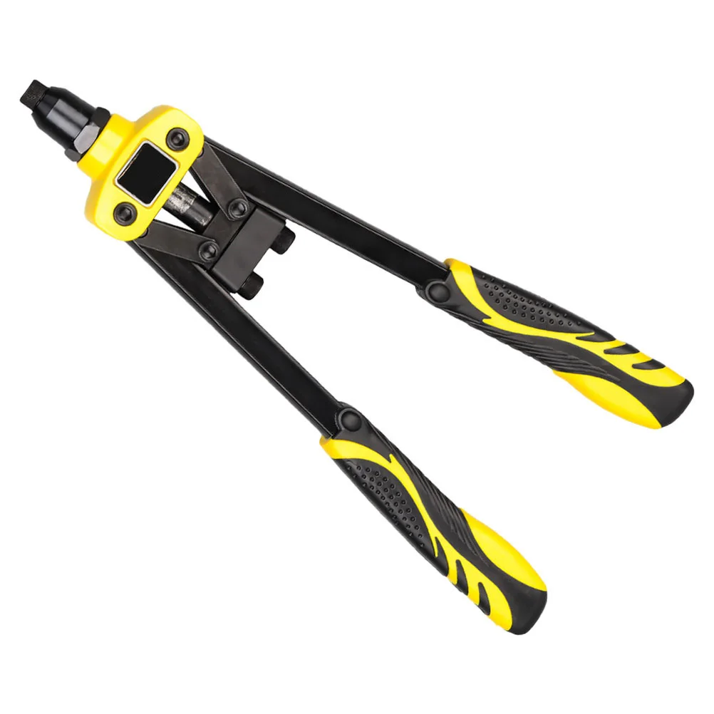 Manual Riveter Alloy Rivet Driver Hand Riveting Tool Labor-Saving Design Ergonomic Handle Compact Size Practical Double Handle
