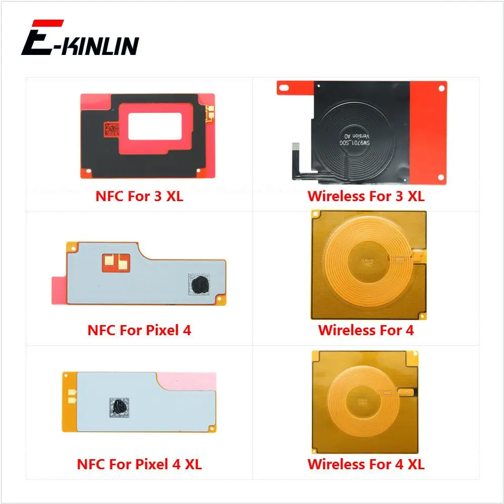 Charger Receiver Wireless Charging NFC Module Flex Cable For Google Pixel 3 4 XL 5 6 7 Pro 3XL 4XL Repair Part