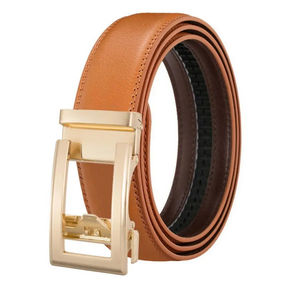 

Unisex Belt with Alloy Buckle Adjustable Design Double-sided Faux Leather Waistband Pants Jeans Belt