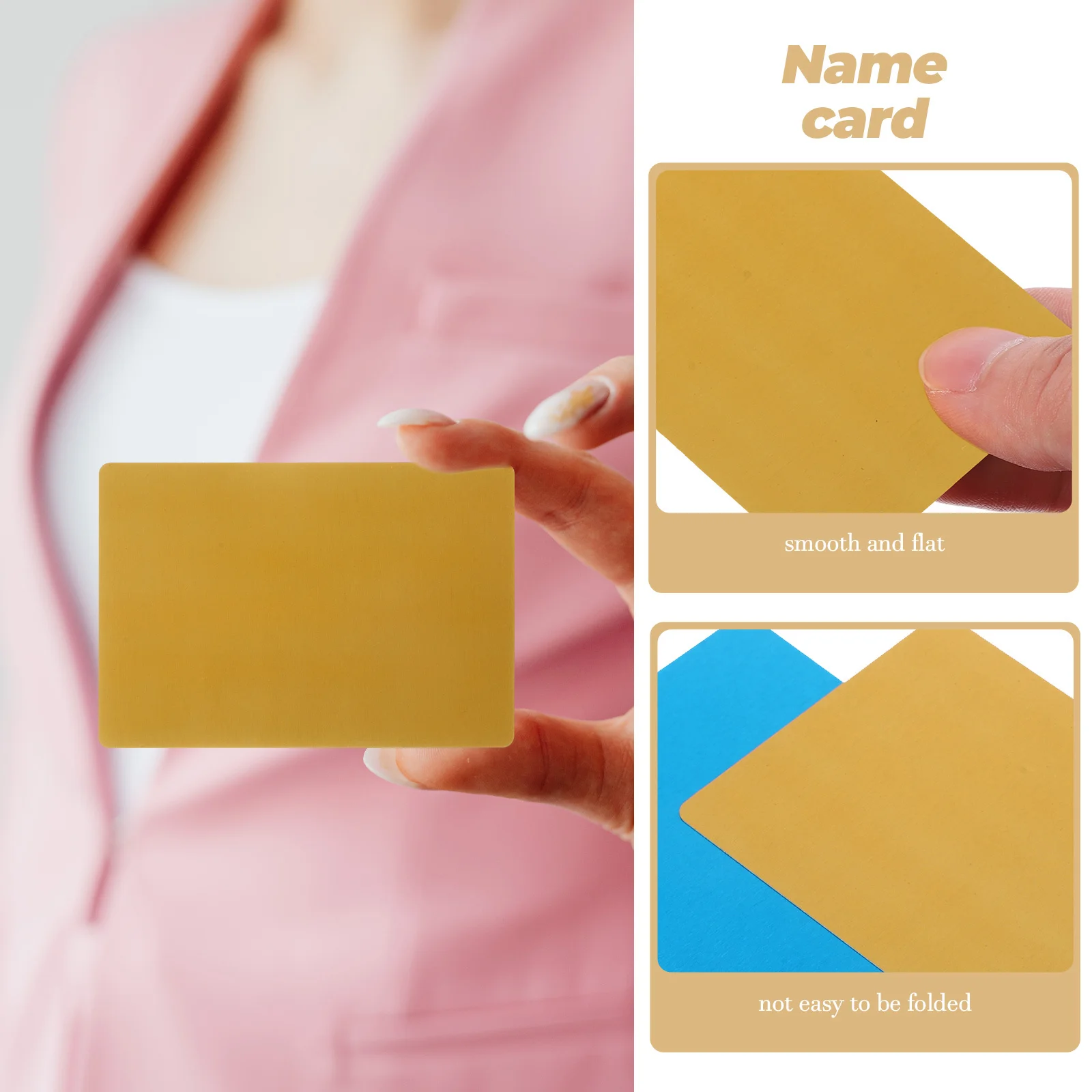 

8 Pcs Aluminum Business Card Engraving Blanks Cards Printable Aluminium Alloy Package