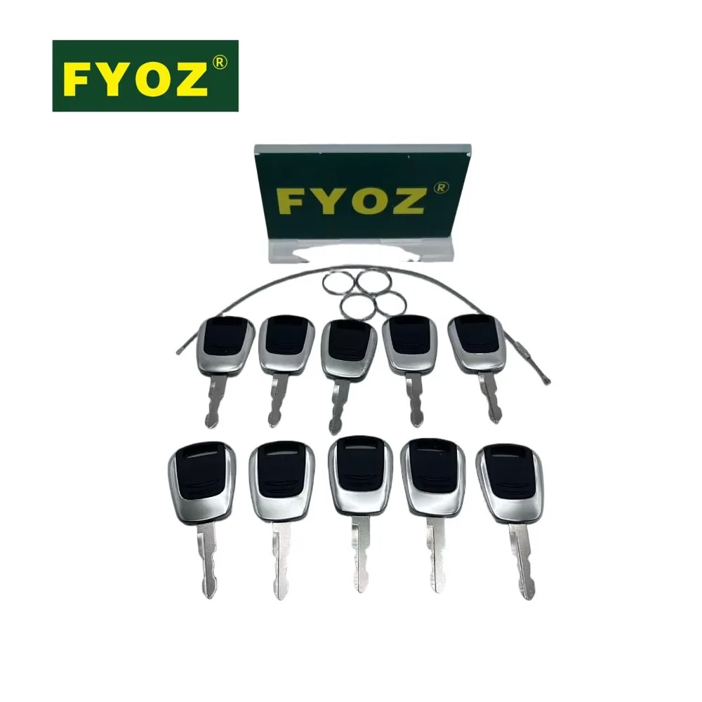 10PCS HD620 Ignition Start Key For Hyundai R-9 Series 21Q4-00090 Excavator Part