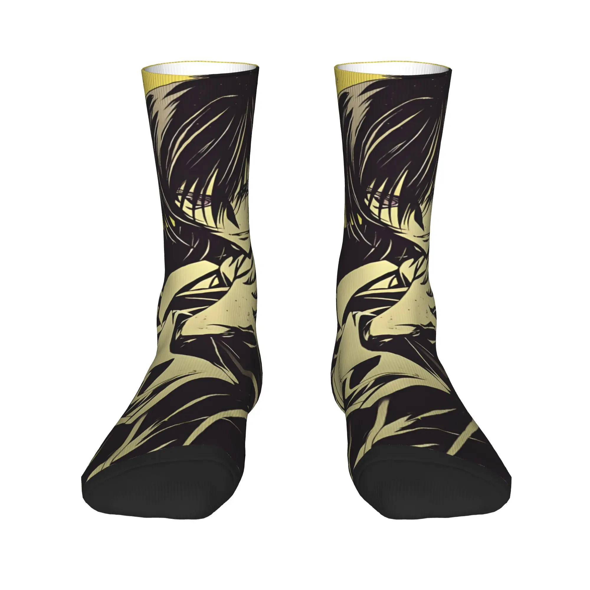 Funny Sock Bandai Code Geass Lelouch   Hero Or Villain Rock Quality Pattern Printed Men Crew Socks Novelty Men's Socks