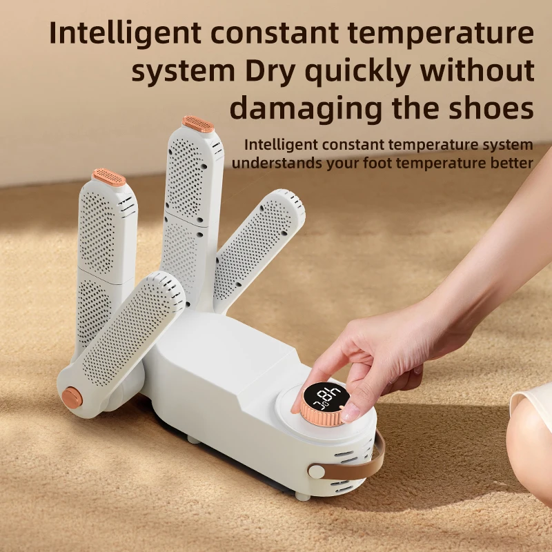 المحمولة طوي مزدوجة الذراع مجفف الأحذية إزالة الروائح الكريهة تعقيم نوع مجفف للأحذية الأجهزة المنزلية سخان الأحذية مجفف الحرارة