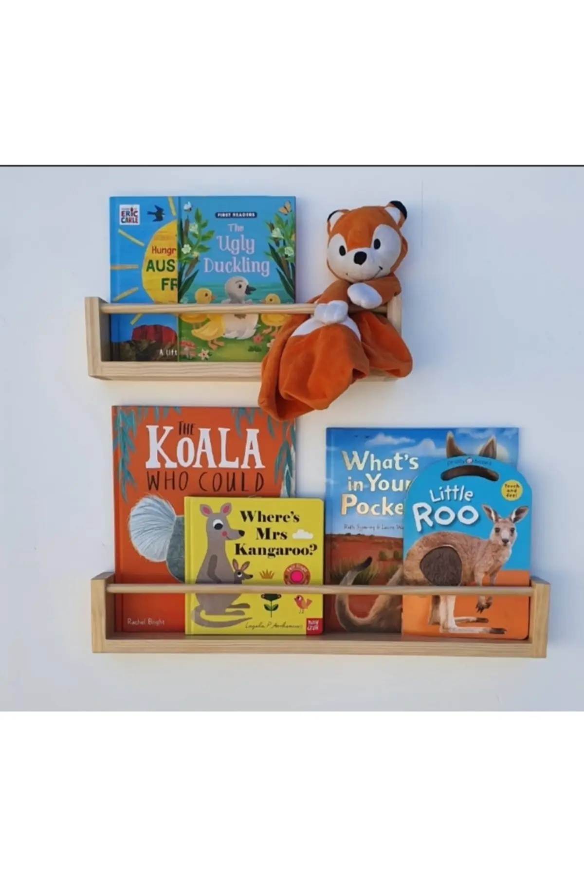 Rak Buku Montessori 2li Setelan 40-60 Cm Rak Buku Solid Model Baru Rak Buku