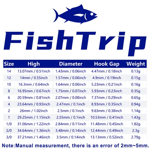 Imagen 2 del producto FishTrip 25 uds anzuelo triple de pesca anzuelo Triple anzuelo de pesca curvado en V profundo de alta resistencia para cebos duros de repuesto