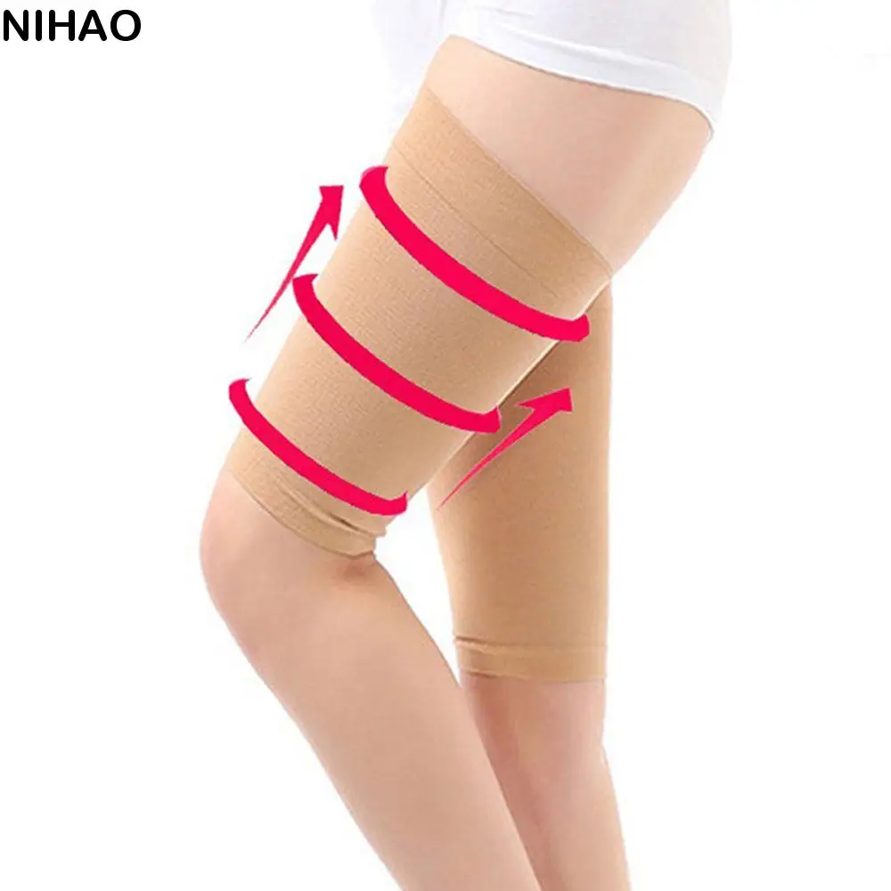 Ropa interior cómoda, banda adelgazante de alta elasticidad, bandas antirozaduras para el muslo, calentadores de piernas, banda protectora para el muslo, calcetines holgados