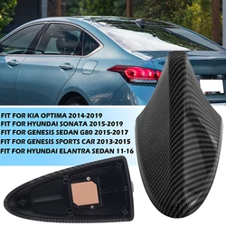 Antenas de techo de aleta de tiburón para coche, cubierta negra, accesorios de repuesto aéreo para Kia Optima 2014-2019, Hyundai Sonata 2015-2019