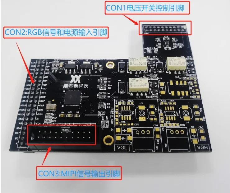 SSD2828 Testare Bordo di Centro Scheda di Conversione Del Segnale MIPI Interfaccia 4 Canali