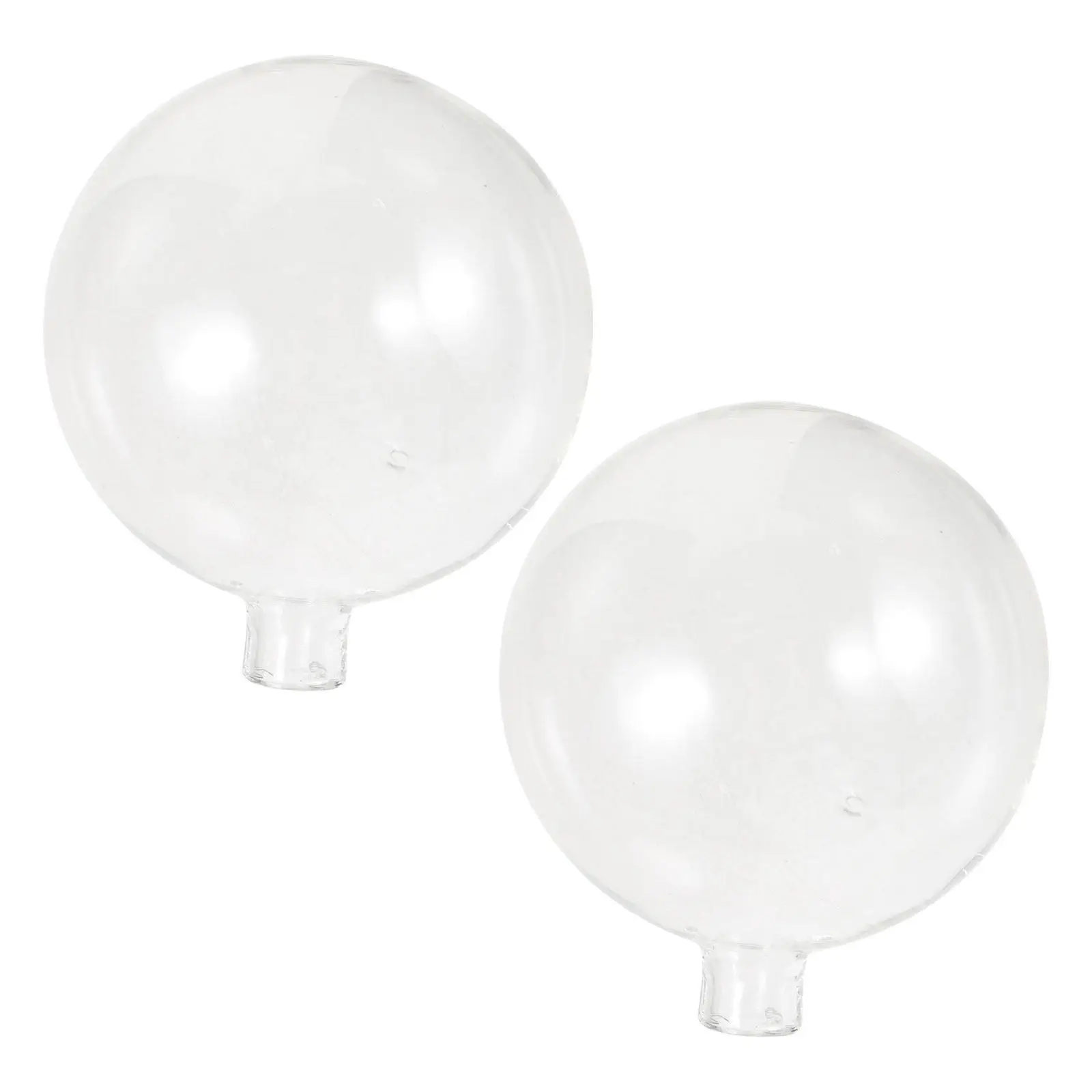 2Pcs Glass Lampshade Globe Style 80Mm Diameter G4 Fitting Transparent Round Light Cover for Pendant Ceiling Chandelier Lampshade