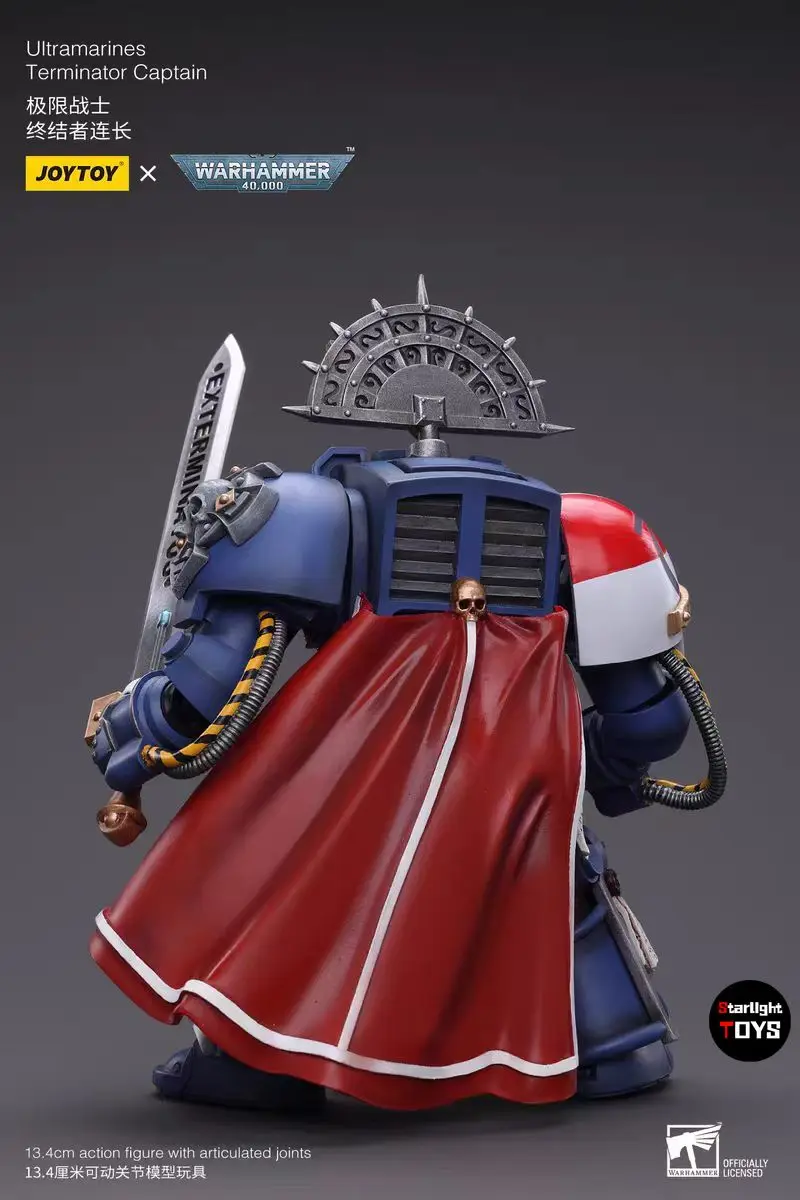 

【Доставка в течение 24 часов】JOYTOY Warhammer 40K Ultramarines Terminator Captain Model Toy Gift 1/18 Action Figure