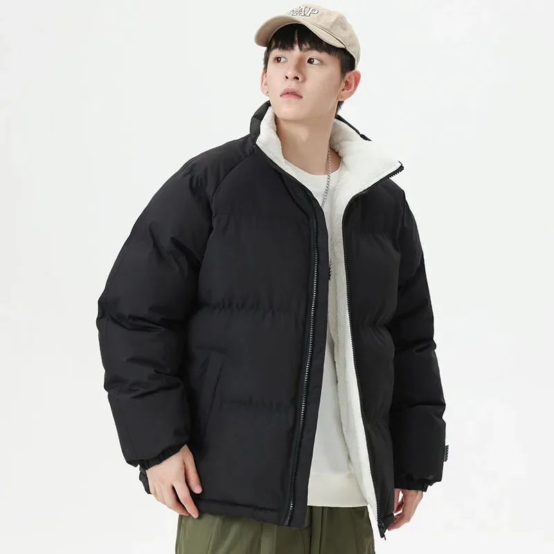 New Winter Men's Cotton-padded Down 2024 Jacket Korean Lovers Bread Jacket Cotton-padded Jacket Light Winter Coat