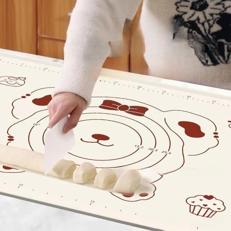 Silicone Pad Baking Mat Sheet Kneading Dough Mat For Kitchen Rolling Dough Pizza Large Dough Non-Stick Mat