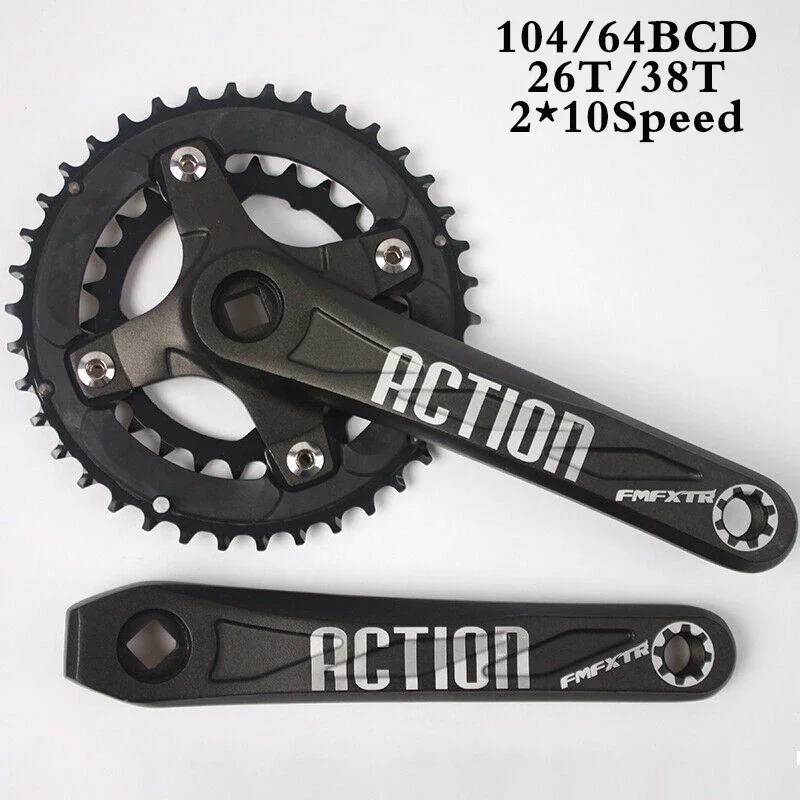 Fmfxtr mtbクランクセット104bcd 64bcd自転車クランクセット2*10s 3