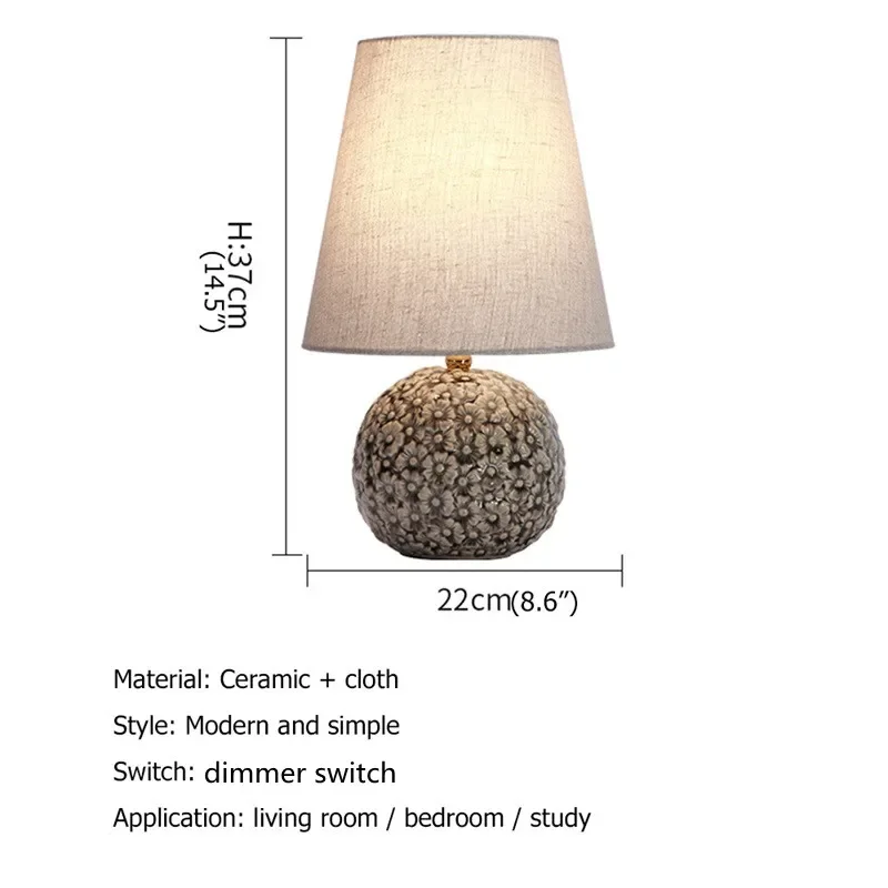 BUNNY Dimmer Table Desk Light Contemporary Ceramic Creative Lamp Decorative for Home Bedside