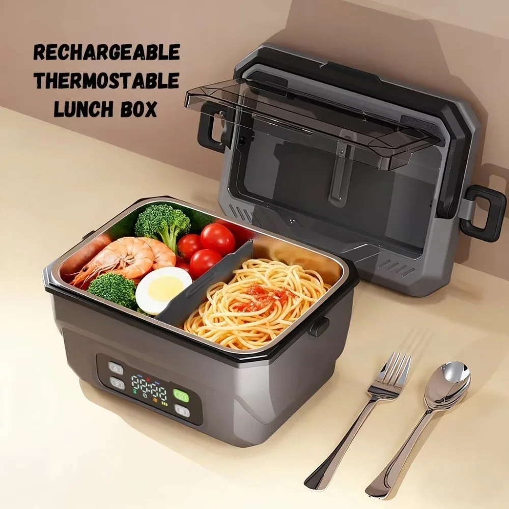Adult Heated Lunch Box, Portable Insulated Lunch Box, Food Container, Suitable for Offices, Outings, and Construction Sites