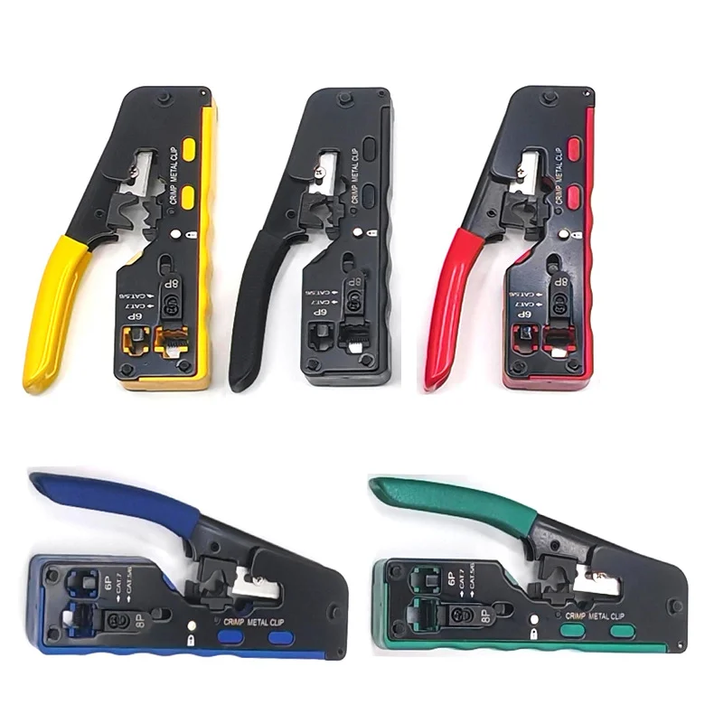 Passaggio di rete del cavo LAN Ethernet 8P8C CAT5 Cat5e Cat6 RJ45 tramite connettore Cat6