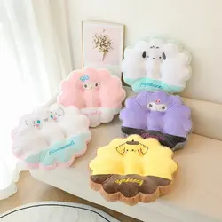 Sanrio japońskie Anime Cinnamoroll moja melodia pluszowa poduszka słodkie Kuromi Pochacco poduszka na krzesło kwadratowe w kształcie płatka prezenty dla dziewczynki